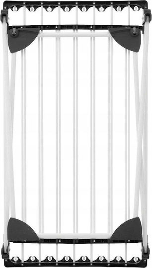 5Five Folding Floor Clothes Drying Rack Metallic with Wheels 180x88cm