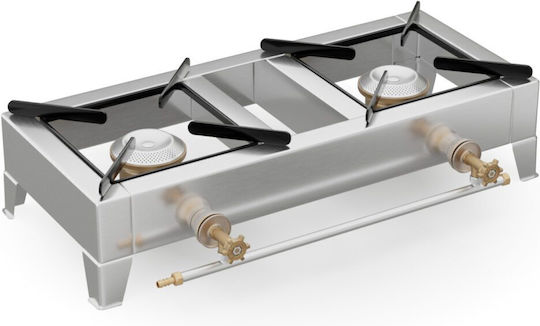 Thermogatz G20 Countertop Burner Flüssiggas Double Inox