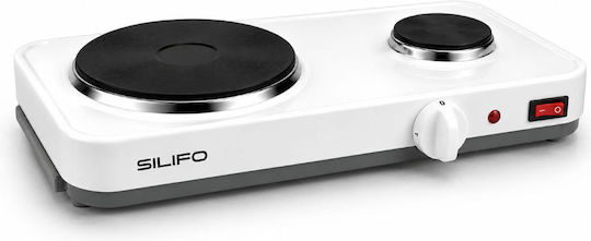 Silifo Silifo SF6644 Kochplatte Emaille Doppel Weiß
