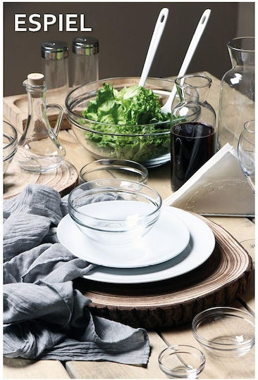 Espiel Chef Salatschüssel Glas Transparent 26.2x26.2x11.3cm