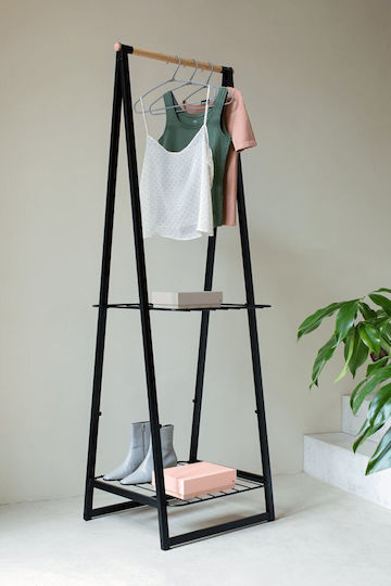 Brabantia Качулка За Дрехи Пластмасова Черна 149269 3 Бройки