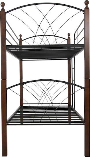Storey Kinderbett Koje Einzeln Schwarz für Matratze 90x190cm