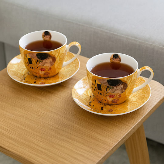 Klimt Set Cesti Maro Din Porțelan Alb 270ml 2 Bucăți