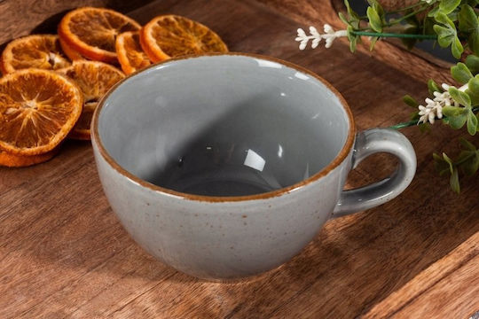 Lubiana Kaffeetasse aus Porzellan Grau 80ml