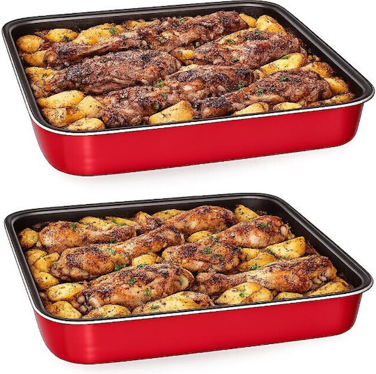 Homestyle Aluminum Baking Pan with Non-Stick Interior Coating 29x40cm
