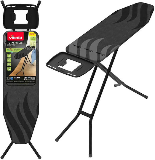 Vileda Total Reflect Ultimate Ironing Board For Steam Iron Foldable 96x38cm