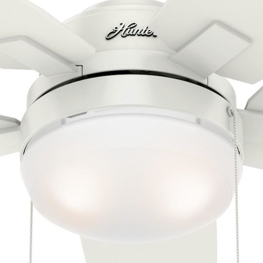 Hunter Arcot Ceiling Fan 117cm With Light Fresh White