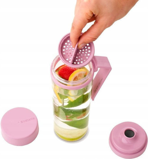 Brabantia Sticlă De Apă Din Sticlă Cu Capac Șurub Roz 500ml