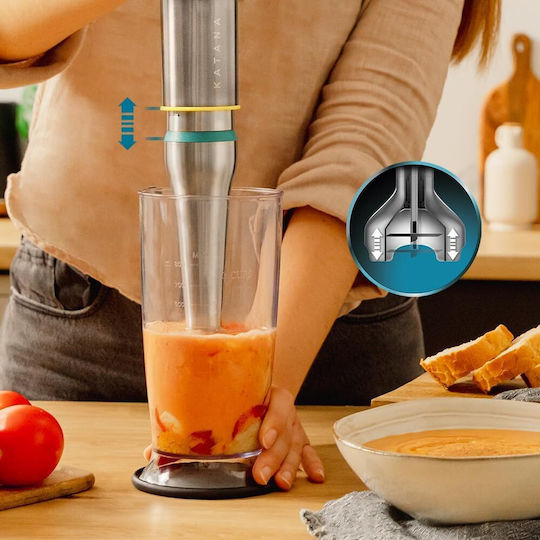 Cecotec Katana 15 Smash B Handmixer mit Inox-Stab 1000W Schwarze