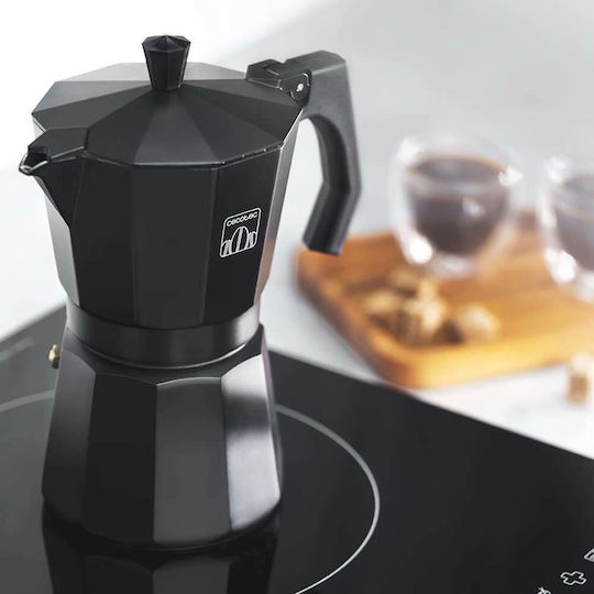 Cecotec Mokclassic Cafetieră Pentru Plită Espresso 9 Căni Neagră