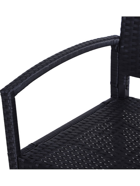 Παγκάκι Εξωτερικού Χώρου Rattan 122x60x85cm