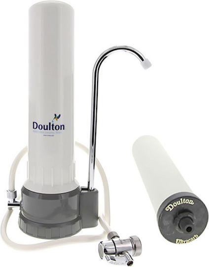Doulton HCP Συσκευή Φίλτρου Νερού Μονή Άνω Πάγκου με Ανταλλακτικό Φίλτρο Doulton Ultracarb® 0.5 μm