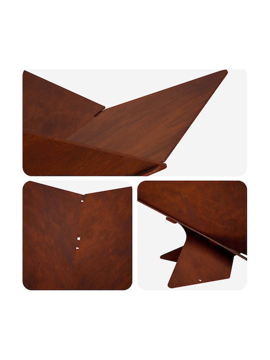 vidaXL Șemineu de exterior metalic 53x53x18.5cm