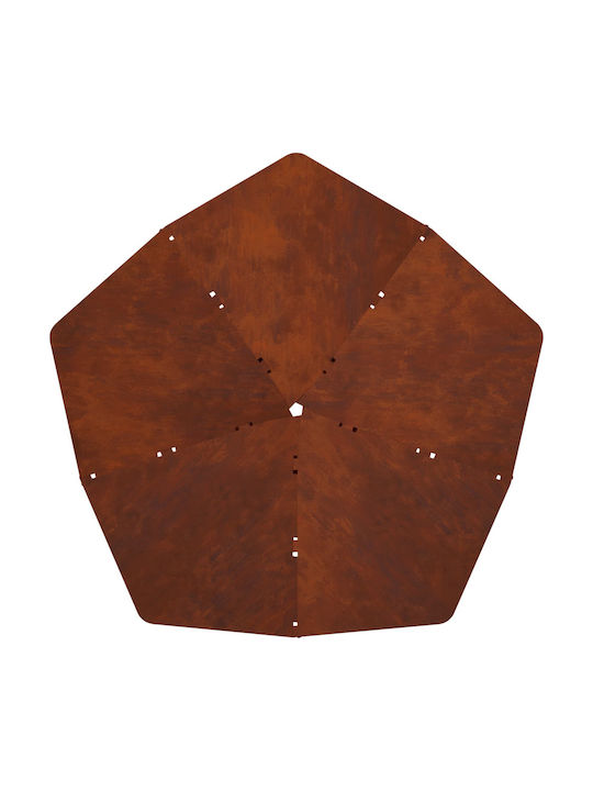 vidaXL Focar În Aer Liber Metalic Gri 53x53x18.5cm