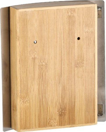 Zeller Wall Key Holder Metallic 21.5x5.5x24.5cm
