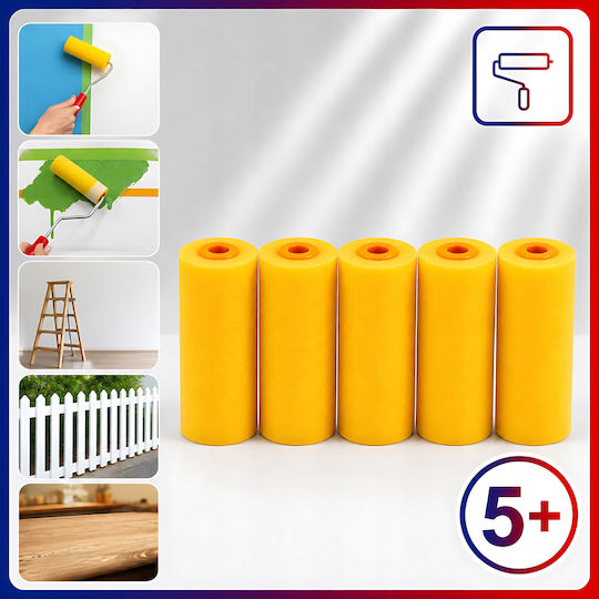 Mini Foam Paint Roller Sponge + 5 Refills 105mm