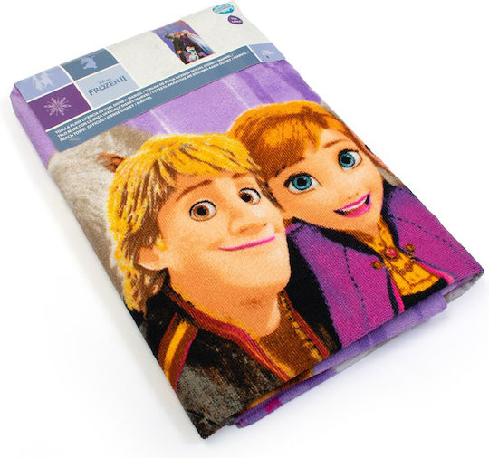 Kids' Beach Towel Microfiber 70x140 Dimcol Frozen 707 Purple