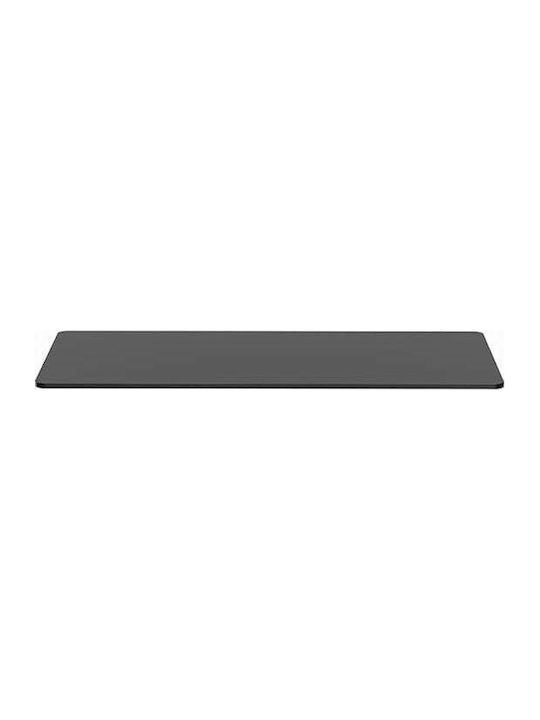 Powerton Rectangular Office Desk Surface Made of Black Chipboard 160x75x1.8cm WPTT160-B