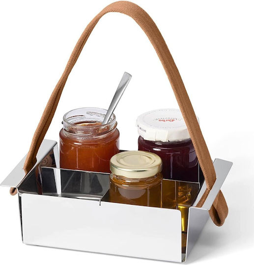 Philippi Metal Rectangular Serving Tray with Handles in Silver Color 105036 1pcs Philippi Metal Rectangular Serving Tray with Handles in Silver Color 105036 1pcs