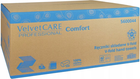 Velvet 20 Schachteln Servietten (150Stk/Schachtel)