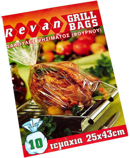 Revan Grill Beutel Groß 10 Stück 25x43cm für Heißluftfritteuse