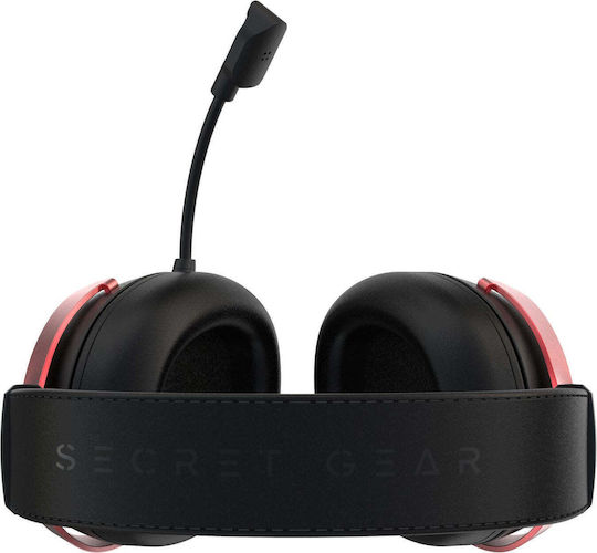 Secret Gear SX1 Wireless Over Ear Gaming Headset with Bluetooth / USB Connection Red
