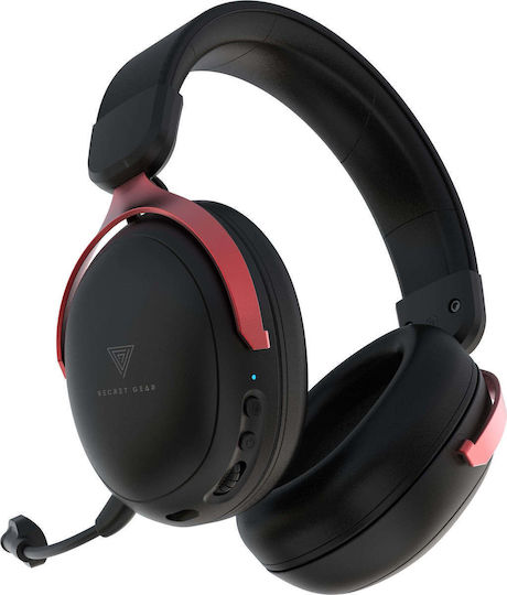 Secret Gear SX1 Wireless Over Ear Gaming Headset with Bluetooth / USB Connection Red