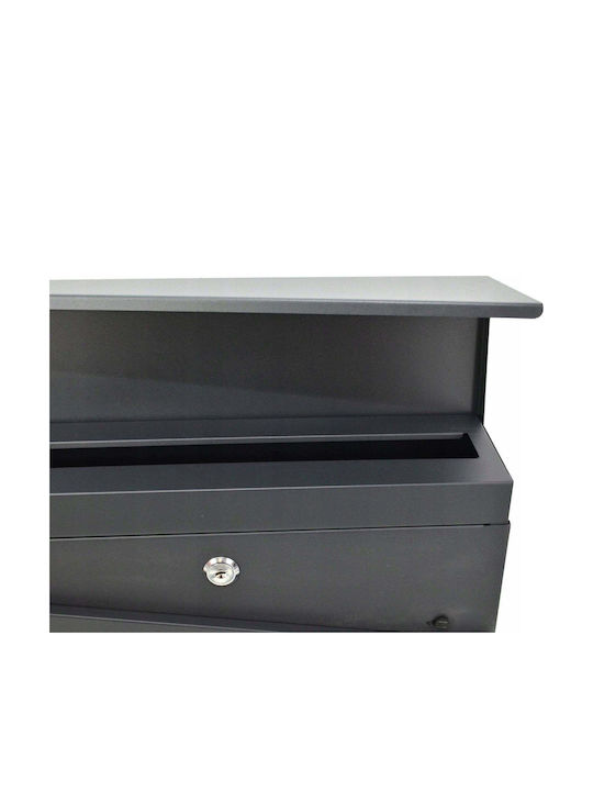 AWTools Cutie Poștală Pentru Exterior Din Inox Culoare Gri 37x37x10.5cm