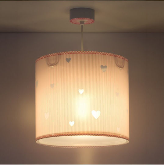 Ango Sweet Dreams Einfaches Licht Kinderzimmer-Deckenleuchte Kremasto aus Kunststoff 15W mit E27 Sockel Rosa