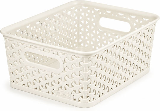Curver Mystyle Coș De Depozitare Din Plastic Alb 18lt