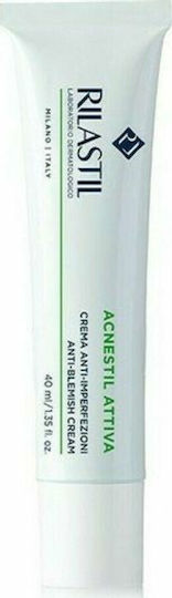 Rilastil Acnestil Attiva (+) Face Cream Against Blemishes & Acne With Niacinamide 40ml