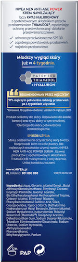 Nivea Nivea Anti-Aging Männeranalyse Gesichtscreme Tag mit SPF30 gegen Akne mit Hyaluronsäure 50ml