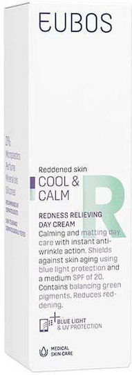 Eubos Cool & Calm Redness Relieving Anti-Aging Face Day Cream with SPF50 Against Acne & Redness 40ml