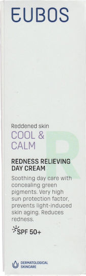 Eubos Cool & Calm Redness Relieving Anti-Aging Face Day Cream with SPF50 Against Acne & Redness 40ml