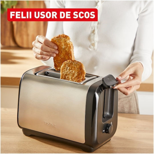 Tefal Subito Тостер Двуместен 1300W Сив