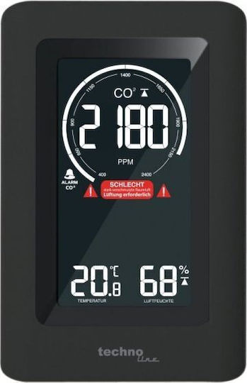 Technoline WL1030 Wetterstation Analog Tischplatte Schwarz