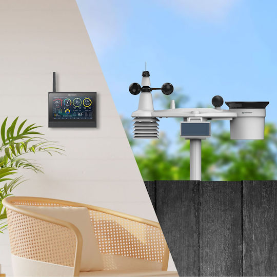 Bresser Wifi 7003520 Drahtlos Wetterstation Digital Tischplatte Gray