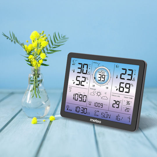 Meteo Drahtlos Wetterstation Digital Tischplatte