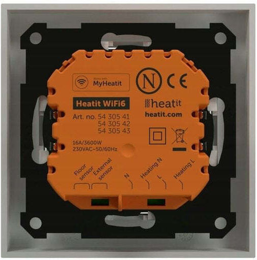 Heatit WiFi6 Ψηφιακός Θερμοστάτης Χώρου Smart