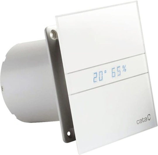 Cata Ventilator de Perete pentru Baie 100mm Alb