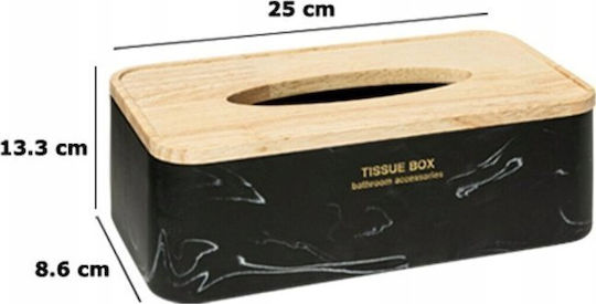 Atmosphera Държач за кърпички Пластмасова Черен 25x13.3x8.6см 200139B