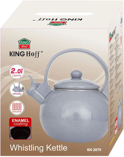 KING Hoff Кетъл Емайлиран Сив 2000ml