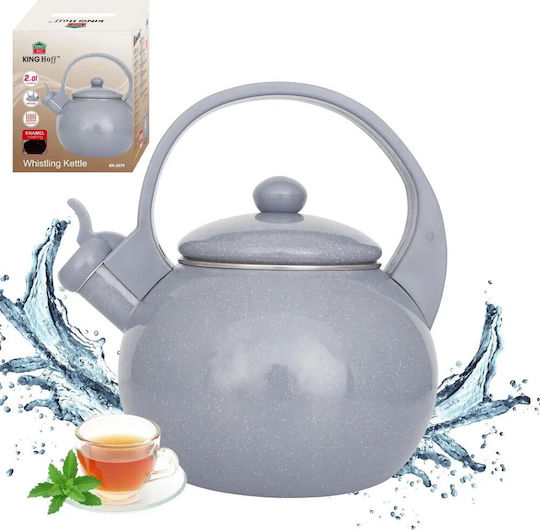 KING Hoff Кетъл Емайлиран Сив 2000ml