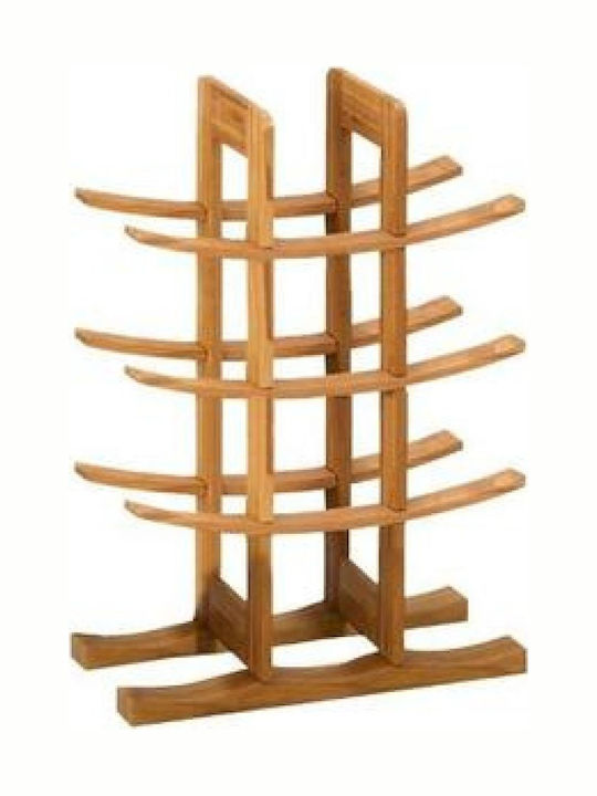 Zeller Cu picioare Cămară de Băuturi Lemn pentru 12 Sticle Bej 29x16x42εκ.