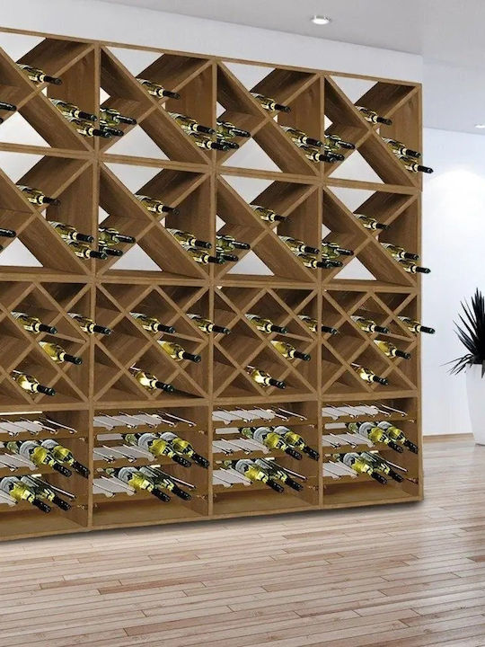 Kesper Cu picioare Suport pentru Sticle Lemn pentru 20 Sticle Maro 50x50x25εκ.