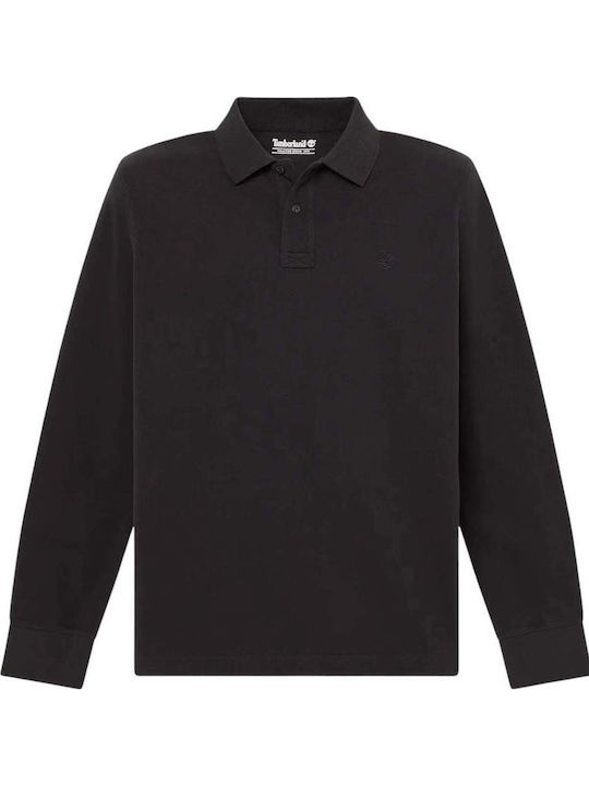 Millers River Polo Long Sleeve Black