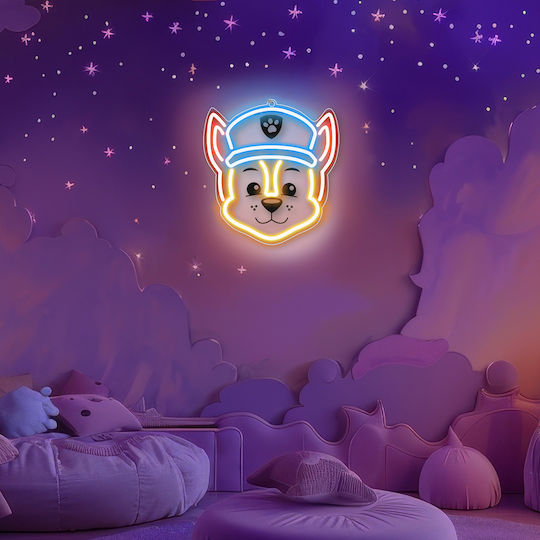 Paw Patrol Παιδικό Φωτιστικό Τοίχου Led Πλαστικό