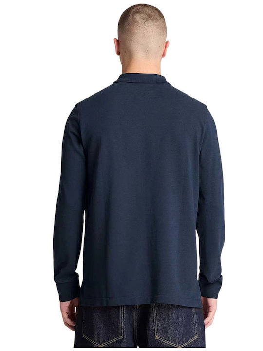 Millers River Polo Long Sleeve Blue