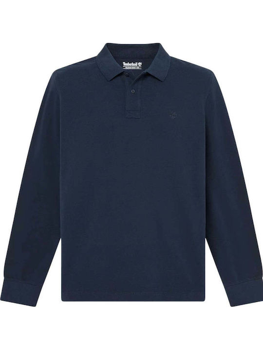 Millers River Polo Long Sleeve Blue