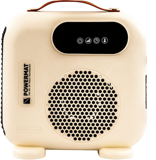 Powermat Fan Heater Room Floor White 2000W